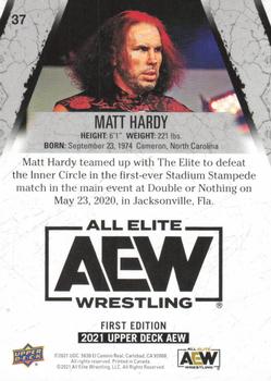 2021 Upper Deck AEW - Gold #37 Matt Hardy Back