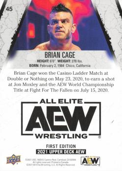 2021 Upper Deck AEW - Gold #45 Brian Cage Back