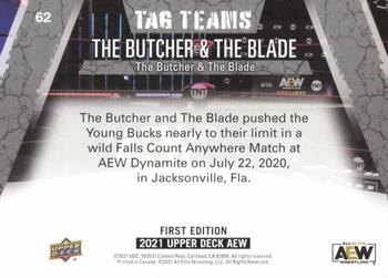 2021 Upper Deck AEW - Gold #62 The Butcher / The Blade Back