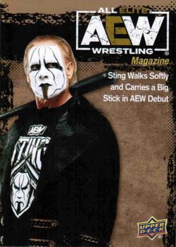 2021 Upper Deck AEW - Gold #81 Sting Front