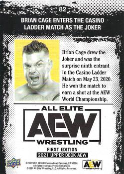 2021 Upper Deck AEW - Gold #82 Brian Cage Back