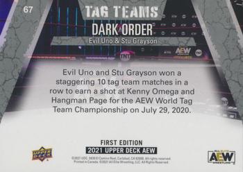 2021 Upper Deck AEW - Finisher #67 Evil Uno / Stu Grayson Back