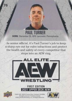 2021 Upper Deck AEW - Finisher #76 Paul Turner Back