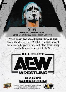2021 Upper Deck AEW - Finisher #77 Sting Back