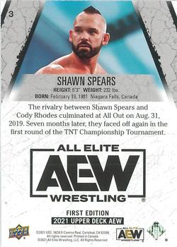 2021 Upper Deck AEW - Exclusives #3 Shawn Spears Back
