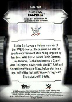 2021 Topps WWE Undisputed - Grand Slam Champions #GS-12 Sasha Banks Back