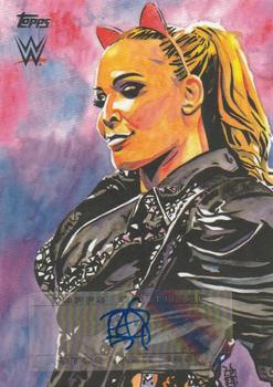 2021 Topps WWE Undisputed - Rod Schamberger Illustrations Artist Autographs #RS-5 Natalya Front
