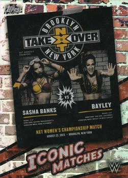 2021 Topps WWE Superstars - Iconic Matches #MA10 NXT Takeover: Brooklyn Front