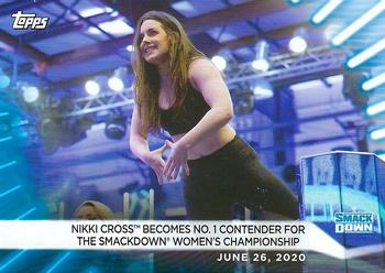 2021 Topps WWE Women's Division - Blue #33 Nikki Cross Becomes No. 1 Contender for the SmackDown Women's Championship Front