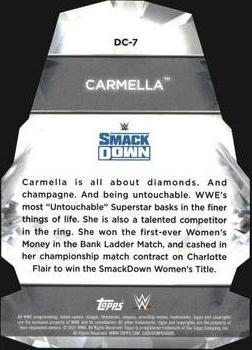 2021 Topps WWE Women's Division - Diamond Cuts #DC-7 Carmella Back