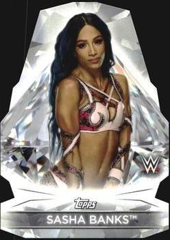 2021 Topps WWE Women's Division - Diamond Cuts #DC-11 Sasha Banks Front