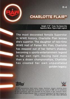 2021 Topps WWE Women's Division - Roster #R-4 Charlotte Flair Back