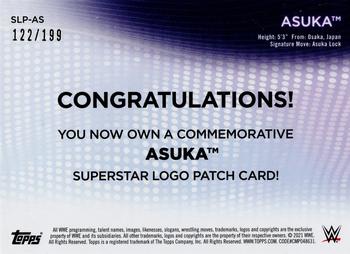2021 Topps WWE Women's Division - Superstar Logo Patch Relics #SLP-AS Asuka Back