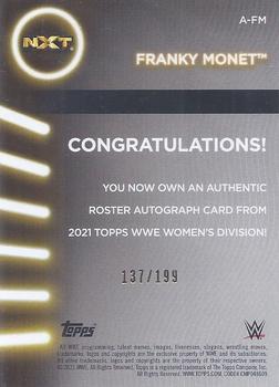 2021 Topps WWE Women's Division - Autographs #A-FM Franky Monet Back
