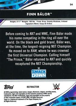 2021 Topps Finest WWE - Refractors #54 Finn Balor Back