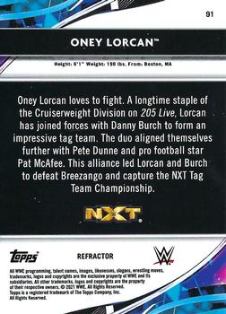 2021 Topps Finest WWE - Refractors #91 Oney Lorcan Back