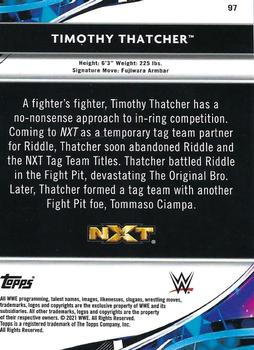 2021 Topps Finest WWE - Green Refractors #97 Timothy Thatcher Back