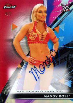 2021 Topps Finest WWE - Superstar Autographs Red #RA-MR Mandy Rose Front