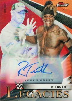 2021 Topps Finest WWE - Legacies Autographs Red #L-11 R-Truth Front