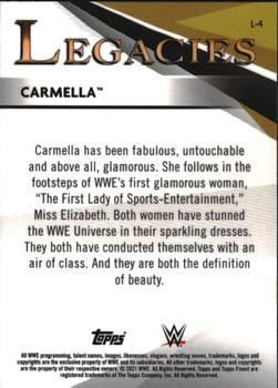 2021 Topps Finest WWE - Legacies #L-4 Carmella Back