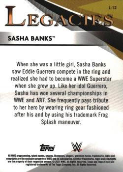 2021 Topps Finest WWE - Legacies #L-12 Sasha Banks Back