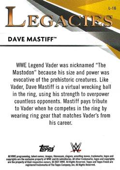 2021 Topps Finest WWE - Legacies #L-16 Dave Mastiff Back