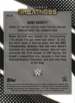 2021 Topps Finest WWE - Uncrowned Greatness #UG-19 Wade Barrett Back