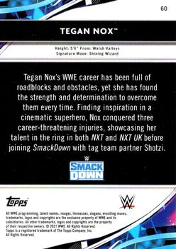 2021 Topps Finest WWE - X-Fractors #60 Tegan Nox Back