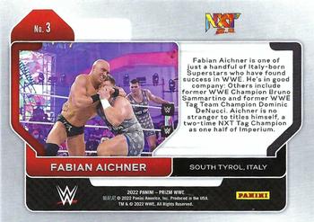 2022 Panini Prizm WWE #3 Fabian Aichner Back