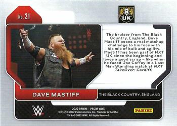 2022 Panini Prizm WWE #21 Dave Mastiff Back