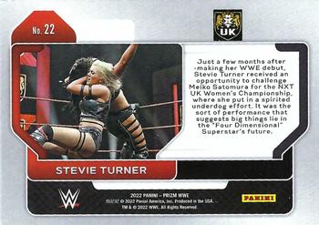 2022 Panini Prizm WWE #22 Stevie Turner Back