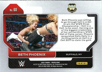 2022 Panini Prizm WWE #60 Beth Phoenix Back