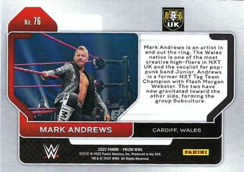 2022 Panini Prizm WWE #76 Mark Andrews Back