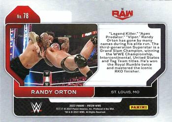 2022 Panini Prizm WWE #78 Randy Orton Back