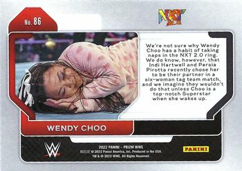 2022 Panini Prizm WWE #86 Wendy Choo Back