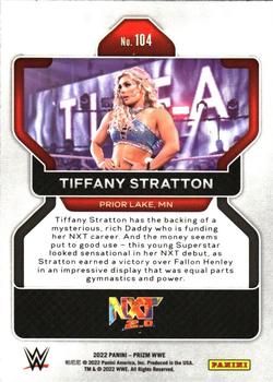 2022 Panini Prizm WWE #104 Tiffany Stratton Back