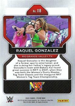 2022 Panini Prizm WWE #118 Raquel Gonzalez Back