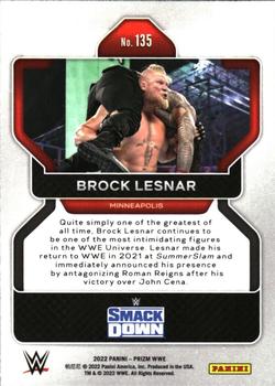 2022 Panini Prizm WWE #135 Brock Lesnar Back