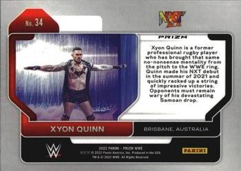 2022 Panini Prizm WWE - Green #34 Xyon Quinn Back
