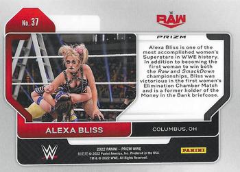 2022 Panini Prizm WWE - Green #37 Alexa Bliss Back