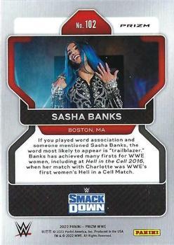 2022 Panini Prizm WWE - Hyper #102 Sasha Banks Back