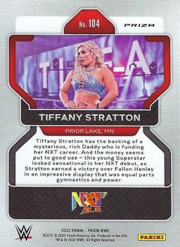 2022 Panini Prizm WWE - Hyper #104 Tiffany Stratton Back