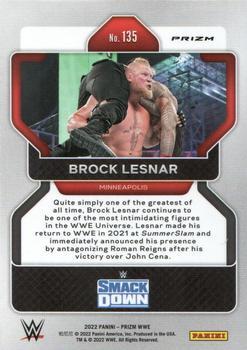 2022 Panini Prizm WWE - Hyper #135 Brock Lesnar Back
