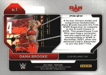 2022 Panini Prizm WWE - Ice #1 Dana Brooke Back
