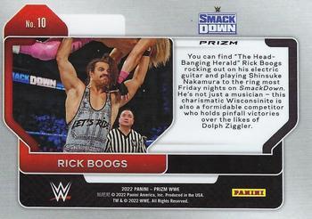 2022 Panini Prizm WWE - Ice #10 Rick Boogs Back