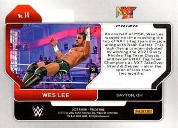 2022 Panini Prizm WWE - Ice #14 Wes Lee Back