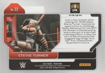 2022 Panini Prizm WWE - Ice #22 Stevie Turner Back