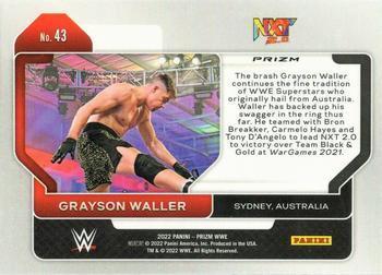 2022 Panini Prizm WWE - Ice #43 Grayson Waller Back