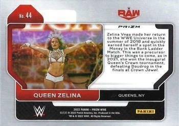 2022 Panini Prizm WWE - Ice #44 Queen Zelina Back