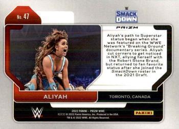 2022 Panini Prizm WWE - Ice #47 Aliyah Back